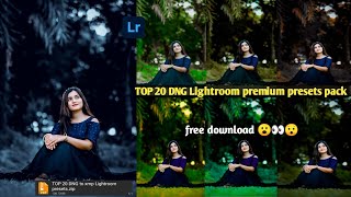 TOP 20 DNG Lightroom premium presets pack Lightroom Mobile Presets free new 2024 [upl. by Mosa]