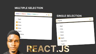 Dropdown select with custom checkbox in react js  Multiple and Single select [upl. by Zubkoff]