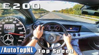 2019 Mercedes Benz E Class E200 AUTOBAHN POV TOP SPEED by AutoTopNL [upl. by Sherlocke]