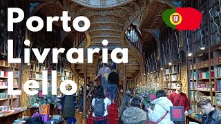 Lello una de las librerías más bellas del mundo 🇵🇹 Porto Portugal [upl. by Lexa]