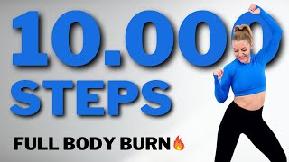 🔥10000 STEPS WEIGHT LOSS WORKOUT🔥STEADY STATE CARDIO🔥NO SQUATSLUNGES🔥NO JUMPING🔥FULL BODY BURN🔥 [upl. by Boothe]