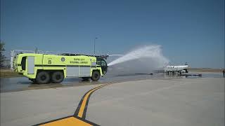 ARFF training at Rapid City Regional Airport [upl. by Bigner152]