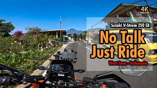 No Talk Just Ride  Suzuki VStrom 250 SX  Indonesia Gede Mountain vstrom250sx [upl. by Nasia]