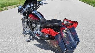 2007 HARLEY CUSTOM STREET GLIDE AIR BRUSHING SKULLS [upl. by Fish]