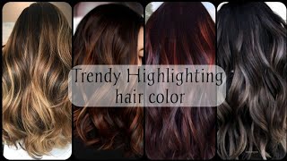 Trendy Highlighting hair color for black hairHighlighting hair color with name picture [upl. by Aramoj]