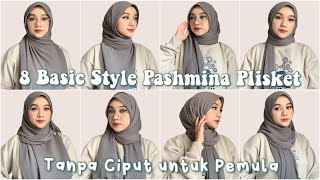 Pashmina Plisket tanpa Ciput untuk PEMULAAA 🤍 [upl. by Bidle791]