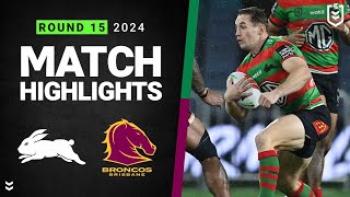 NRL 2024  Rabbitohs v Broncos  Match Highlights [upl. by Gaither]