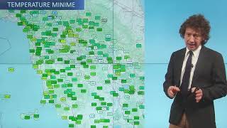 Le condizioni meteo di oggi in Toscana  aumento delle nubi e forse due gocce in Arcipelago [upl. by Annawat]