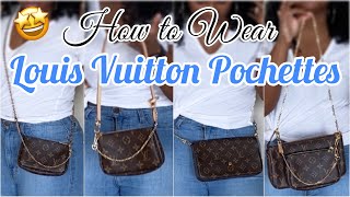 5 Ways to Wear  Style Louis Vuitton Pochette Accessoires Mini Pochette amp Pochette Felicie 2020 [upl. by Mcguire]