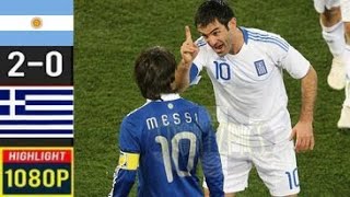 Argentina 2 x 0 Greece Messi Maradona ●2010 World Cup Extended Goals amp Highlights HD 1080 [upl. by Melan]