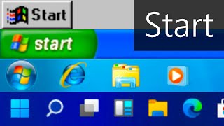 Windows Start Menu Evolution 95  11  Betas [upl. by Vorster]