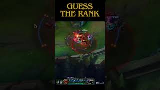 GUESS THE RANK 🩷 WRITE IN COMMENT 👇epicmoments leagueoflegends lol gaming highlights [upl. by Eimrots]