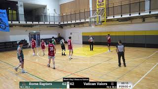 Week 6 Day 3 Rome Raptors vs Vatican Valors [upl. by Erastus]