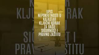 Upis nepokretnosti u katastar ⚖️🧑‍⚖️ [upl. by Ariamat]