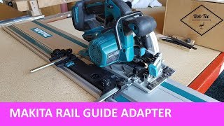 Makita circular saw adapter for rail guides  circ saw becomes track saw [upl. by Doowle]