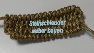 Steinschleuder selber bauen aus 450iger Paracord  Paracord Flechten Anleitung in Deutsch [upl. by Hackett]