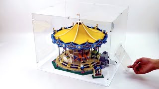 Acrylic Display Case for LEGO 10257 Carousel with LiftUp Door Access [upl. by Edrahs]