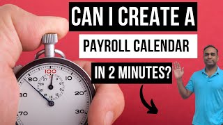 How to create Payroll Calendars in Excel within 2 minutes [upl. by Micro]