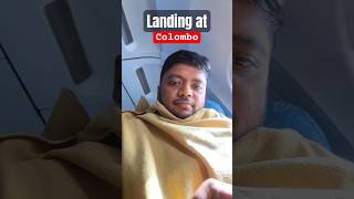 Landing at colombo flight arrival travelshorts [upl. by Notnroht]