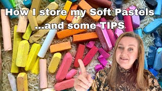 How to store Soft Chalk Pastels  Art Tips  Art supply storage  Travel set up  Sketchbook Art [upl. by Prior]