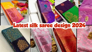 Latest silk saree design 2024Low price saree collectionPongal special saree design 2024 new model [upl. by Trauts472]