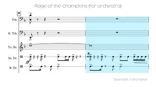 🎶 Rage Of The Champions for Orchestra 🎸🎸 [upl. by Ekyt346]