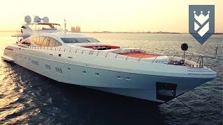 MANGUSTA 165 SUPERYACHT FOR SALE  WALK THROUGH VIDEO [upl. by Biddie]