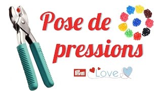 TUTO 10  Pose de boutons pressions en plastique Pince Prym Vario Love [upl. by Florance294]