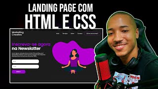 LANDING PAGE COM HTML E CSS [upl. by Bozovich9]