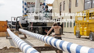 Oktoberfest 2018 Tag 39 WiesnAufbau  Theresienwiese 23082018 [upl. by Nimajneb765]