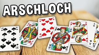 ARSCHLOCH  BETTLER Kartenspiel  Spielregeln TV Spielanleitung Deutsch [upl. by Joab]