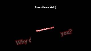 Roses Lyrics Juice Wrld viral rap song lyrics juicewrld [upl. by Nivrag]