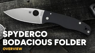 Spyderco Bodacious  Compression Lock Folding Knife Overview [upl. by Nygem]