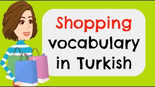 Shopping vocabulary in Turkish basicturkish [upl. by Michell]