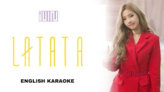 GIDLE  LATATA  ENGLISH KARAOKE INSTRUMENTAL [upl. by Andrien962]