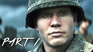 CALL OF DUTY WW2 Walkthrough Gameplay Part 1  Normandy  Campaign Mission 1 COD World War 2 [upl. by Enneiluj]