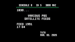 Miscellaneous PBS Satellite Feeds 1991 [upl. by Xuerd135]