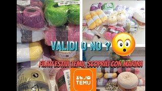 🧶 NUOVO ACQUISTO SU TEMU 😍 Filati Estivi per 150 euro VALIDI O NO scoprili con me 🥰 [upl. by Pierro]