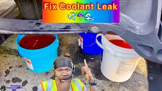 How To Fix Coolant Leak On Semi Truck  Kenworth T680  Peterbilt  Freightliner [upl. by Onileba315]