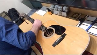 How to Restring your Martin D28 Acoustic Guitar [upl. by Accem]