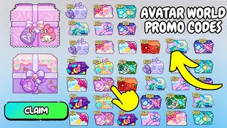 ALL NEW 35 PROMO CODES IN AVATAR WORLD 2024 💙 CLAIM IT [upl. by Bianka]