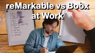 Using reMarkable Pro at Work  Compared to Using a Boox Tablet [upl. by Dagall855]