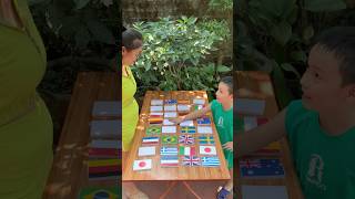 Memory game match flags with challenge C24 [upl. by Yneffit]