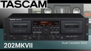 New TASCAM 202ᴍᴋVII cassette deck  Detailed review [upl. by Ettenotna]