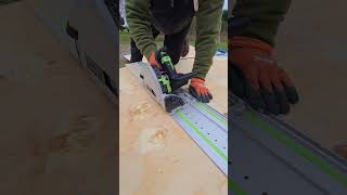 Festool TS55 Cutting Plywood woodworking festool youtubecreatorcommunity [upl. by Lissie]