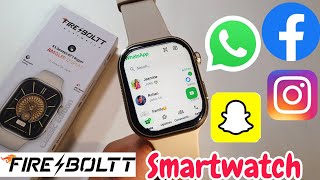 Fire Boltt Smartwatch Get WhatsApp Instagram Facebook Snapchat  Fire Boltt Smartwatch [upl. by Adamina640]