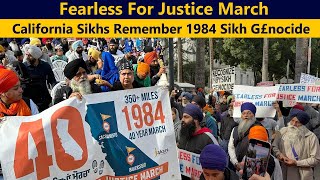 Fearless For Justice March  California Sikhs Remember 1984 Sikh G£nocide  Complete TV84 Coverage [upl. by Tina]