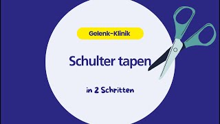 Schulter tapen in 2 Schritten So gehts [upl. by Ardnazil573]