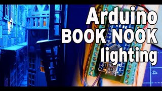 Book Nook Neopixel day night and lighting effects with arduino code walkthrough [upl. by Morganstein]