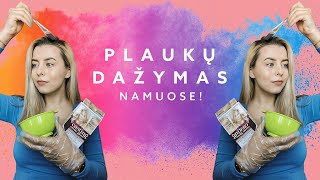 Plaukų dažymas namuose [upl. by Adihahs]